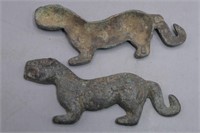 PAIR OF ASSEMBLED 'IMPERIAL ORDER' TIGER TALLY