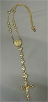 .925 Gold Plated Rosary
