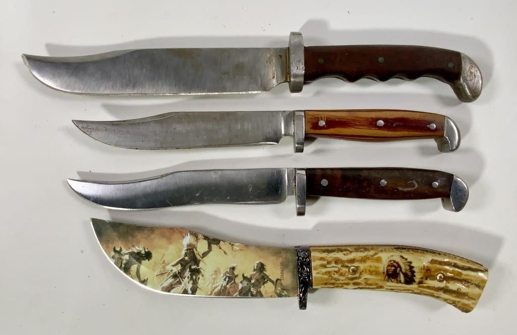 Knives: Horn handle knife - 10"L / Hunting