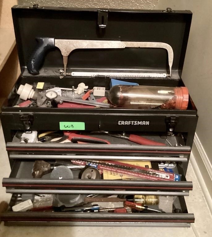 Tool box with tools