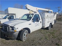 2003 FORD F350 GAS BUCKET TRUCK***