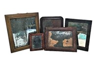 Antique Wood Frames Some with Mirrors