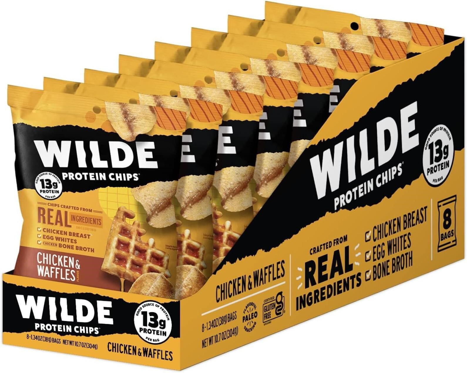 Wilde Protein Chips, Chicken and Waffles (38g, Pac