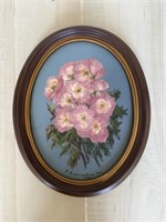 Framed Original Oil Painting (flowers)