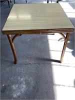 Vintage Bamboo Foldout Table
