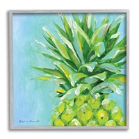 Stupell Industries Tropical Blue Pineapple Fruit