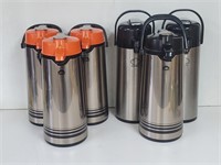 (R) Coffee Dispensers, 2.2 L, 3 Black, 3 Orange
