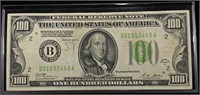 1928A $100 FED RESERVE NOTE, REDEEMABLE IN GOLD