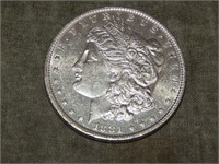 1881 O Morgan Silver Dollar UNC to me U Grade