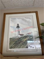 Mary Maxson Large Light House Frames Art