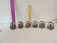 German Mini Stein Shots Mugs