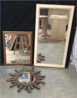 3 Assorted Mirrors T13