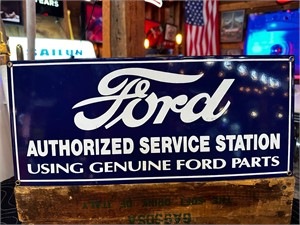 18 x 8” Porcelain Ford Service Sign