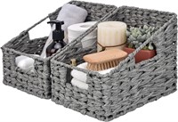 FM7908  GRANNY SAYS Woven Storage Baskets, Gray, 2