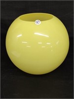Yellow Art Glass Vase