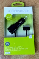 Car Charger w. USB Port