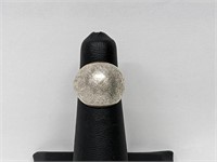 .925 Sterling Silver Dome Ring