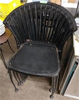 Black Metal Patio Chair