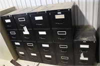 5 FILE CABINETS 4-4 DRAWER 1-2 DRAWER