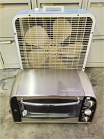 Box Fan And Toaster Oven