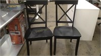 2- Flexsteel Wooden Chairs $300 Retail