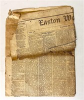 Easton Weekly Argus March 11, 1881 newspaper