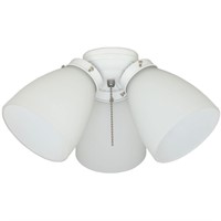 Hampton Bay 3-Light White Ceiling Fan Shades LED L