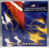 The 50 State Quarter & Euro Coin Collection