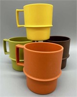 Vintage Tupperware Stackable Coffee Cups