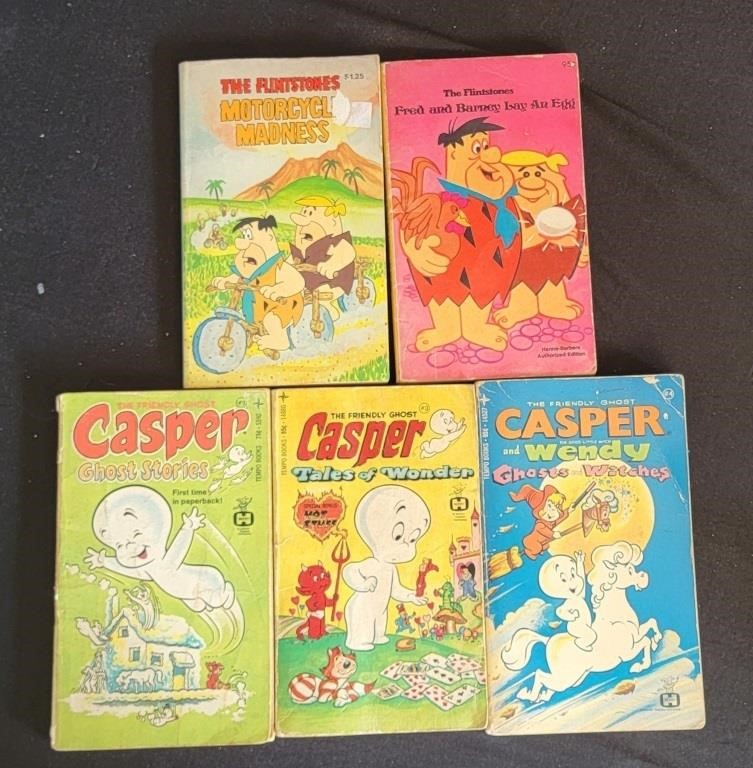 1970/80s Casper and Flintstones Paperback Books