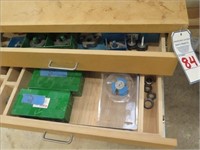 LOT, ASSORTED SHAPER BITS IN THIS CABINET