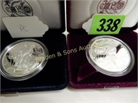 US 1993 AND 1997 PROOF SILVER AMERICAN