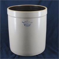 Blue Crown USA 4-Gal Stoneware Pottery Crock
