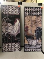 Rooster Wooden Pictures Farmhouse Decor