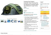 FM8169  KKTHDMS Pop Up Hiking Tent Large Waterpr