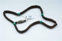 Long strand of horn prayer beads,