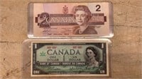 2 Canadian Bank Notes *SC