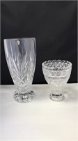 Set Of Crystal Glass Vases