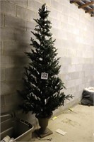 7' Raz Christmas Tree with Lights (Basement)