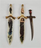 3 Fantasy Themed Dagger Knives