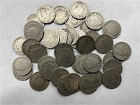 40 Mixed Date V Nickels