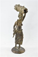 Bronze Sculpture of Female Figure, Unsigned