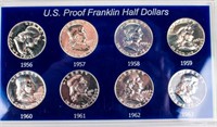 Coin U.S. Proof Franklin Half Dollar Set  8 Coins