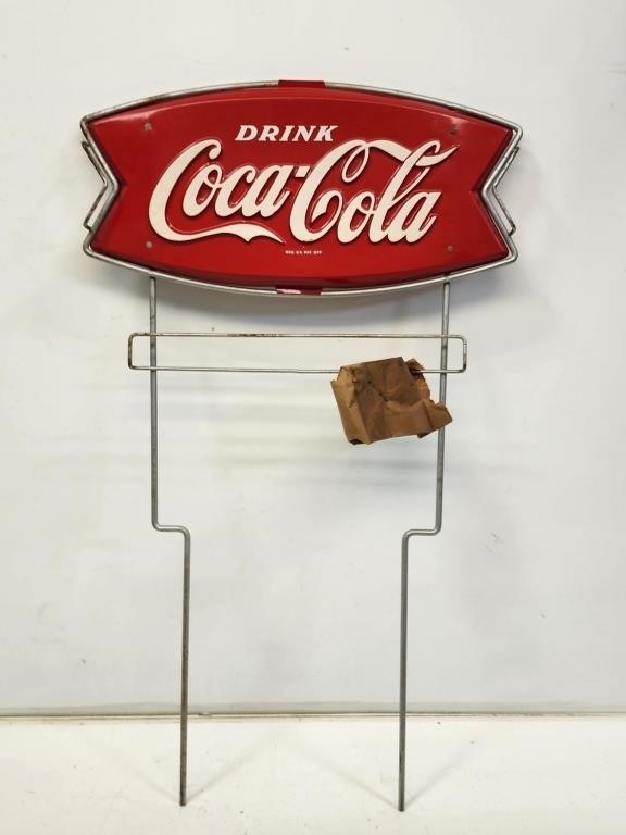 NOS Coca-Cola Rack Topper Sign