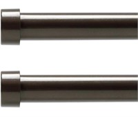 2 pack bronze curtain rods