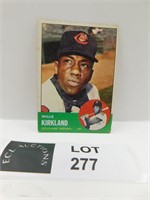 1963 TOPPS WILLIE KIRKLAND MLB BASEBALL CARD