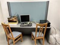 Office Desk w/ 2 Chairs - 6' x 2' x 29/66