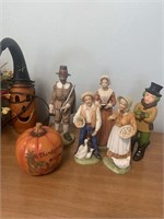 Fall decor and ceramic figurines