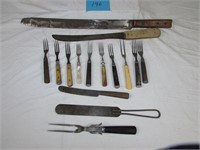 Wood Handle Butcher Knives - Wood Handle Forks