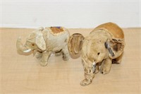 SELECTION OF VINTAGE TOY ELEPHANTS-ASIS